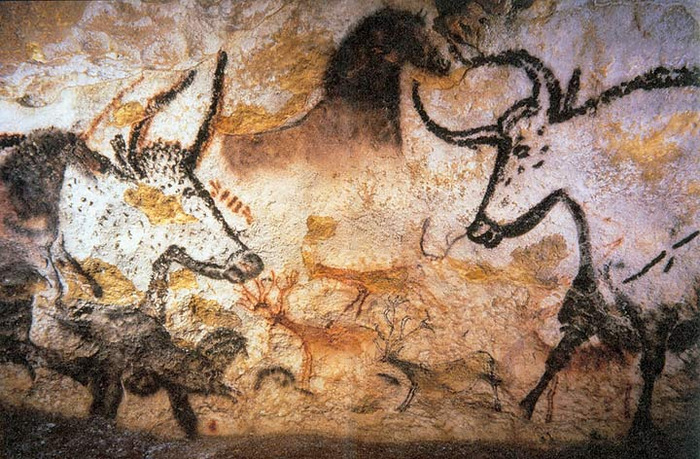 prehistoric painting bison